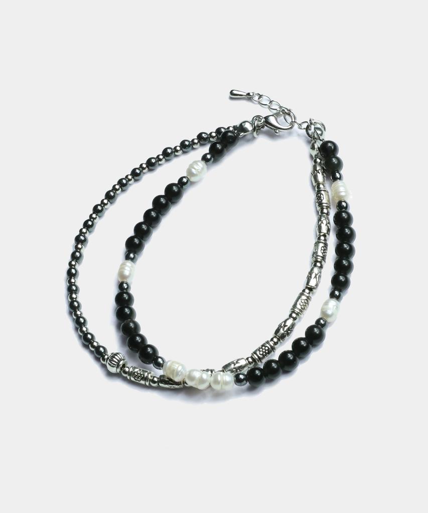 Trip Le Sens Seed Stone And Pearl Bracelet_Turquoise Stone