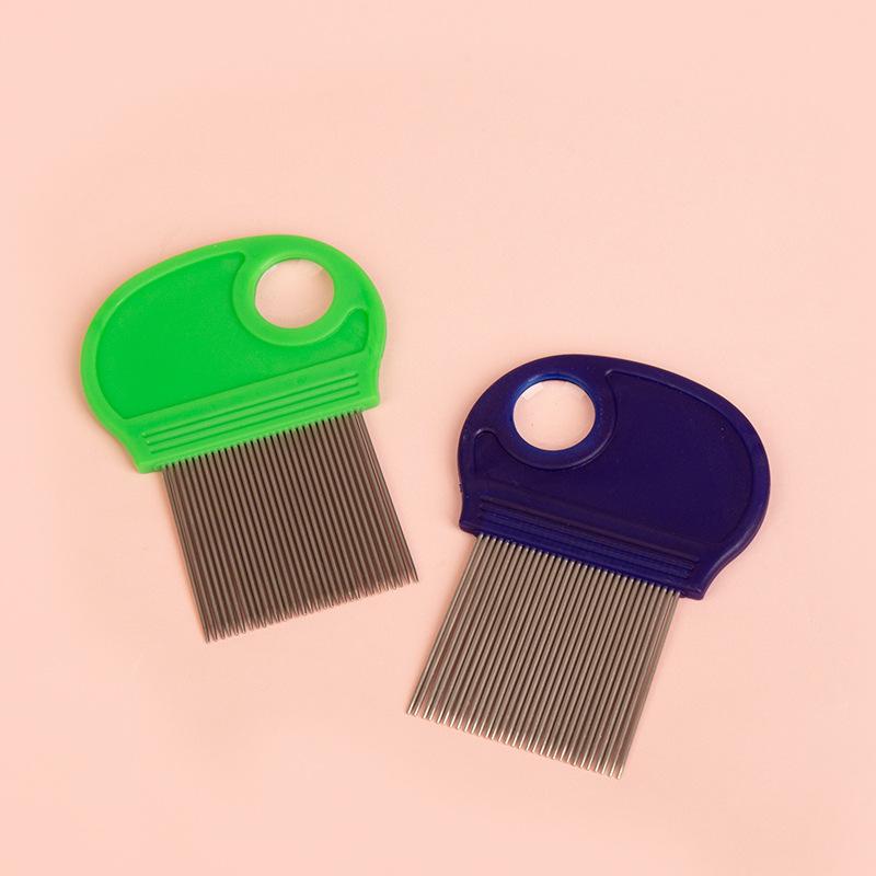 Universal Pet Supplies for Cats and Dogs, Stainless Steel Long Needle Lice Removal Pet Flea Comb, Pet Needle Comb