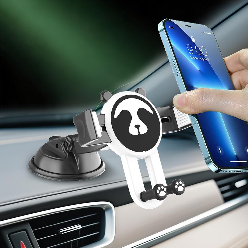 Car Dashboard Phone Holder with Suction Cup - Multi-Functional Navigation Bracket