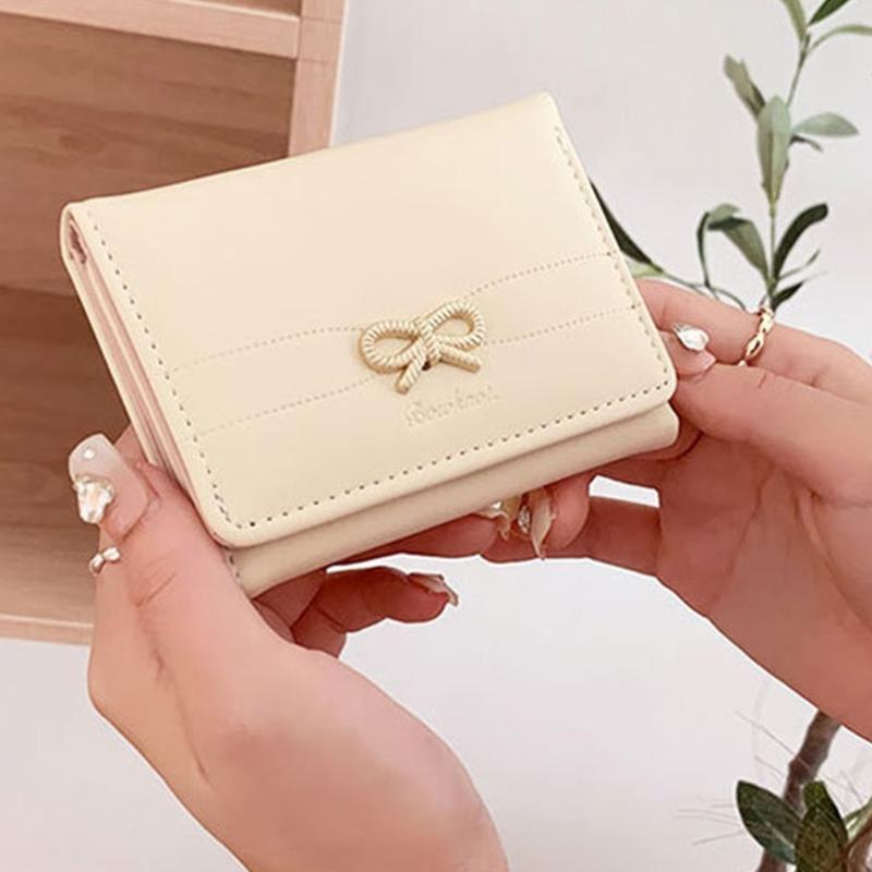Women Small Compact Wallets Pu Leather Clutch Purses Card Holder Ladies Purse Money Bag,Clutch Purse Trifold Purses