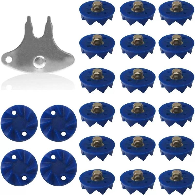 Professioneller Cricketschuhstollen mit Installationswerkzeug Einschraubbare Cricketspikes Ersatz Universelle Cricketschuhspikes