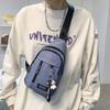 2023 New Canvas Crossbody Chest Bag: Unisex Japanese-Inspired Casual Bag for Students & Phones