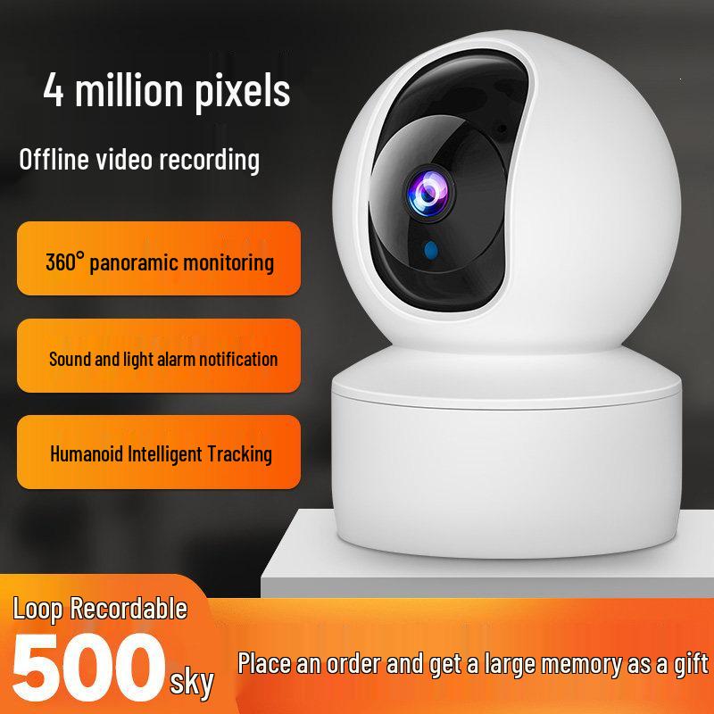 360° Smart WiFi Indoor Wireless Camera with Remote Mobile Monitor and HD Vision