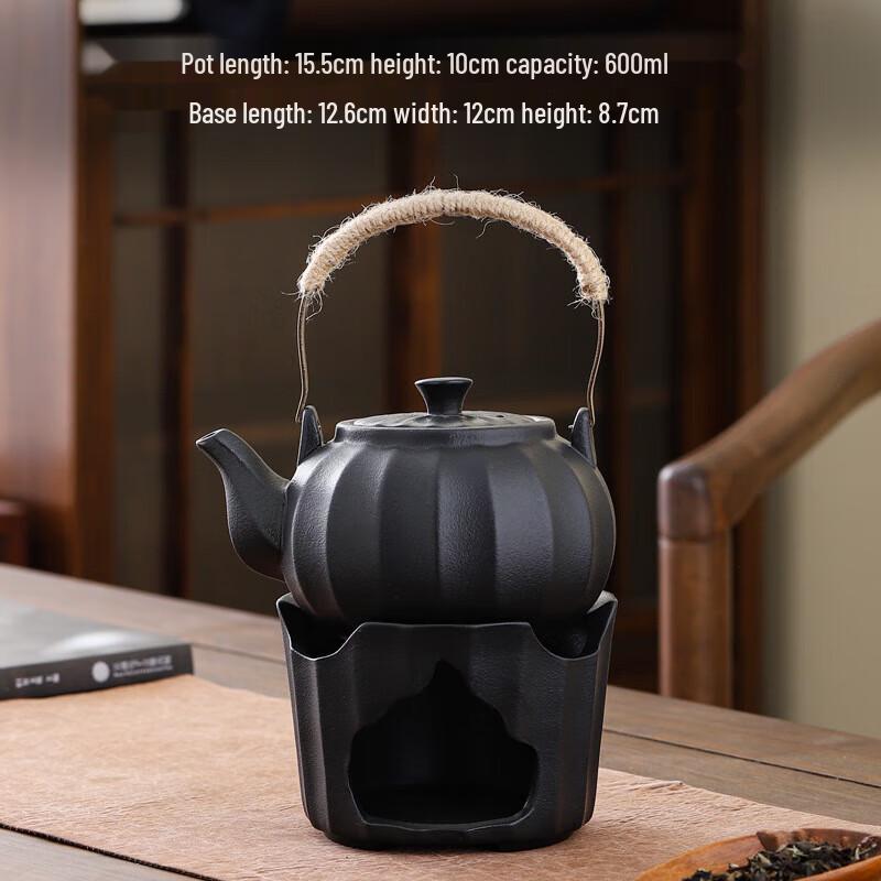 Outdoor Camping Black Pottery Tea Kettle