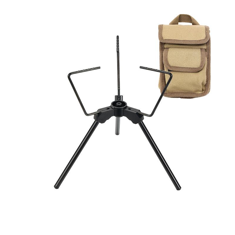 CAMPINGMOON Multi-functional Outdoor Portable Stove Head Tripod Support Camping Multi functional Stove Expansion Support