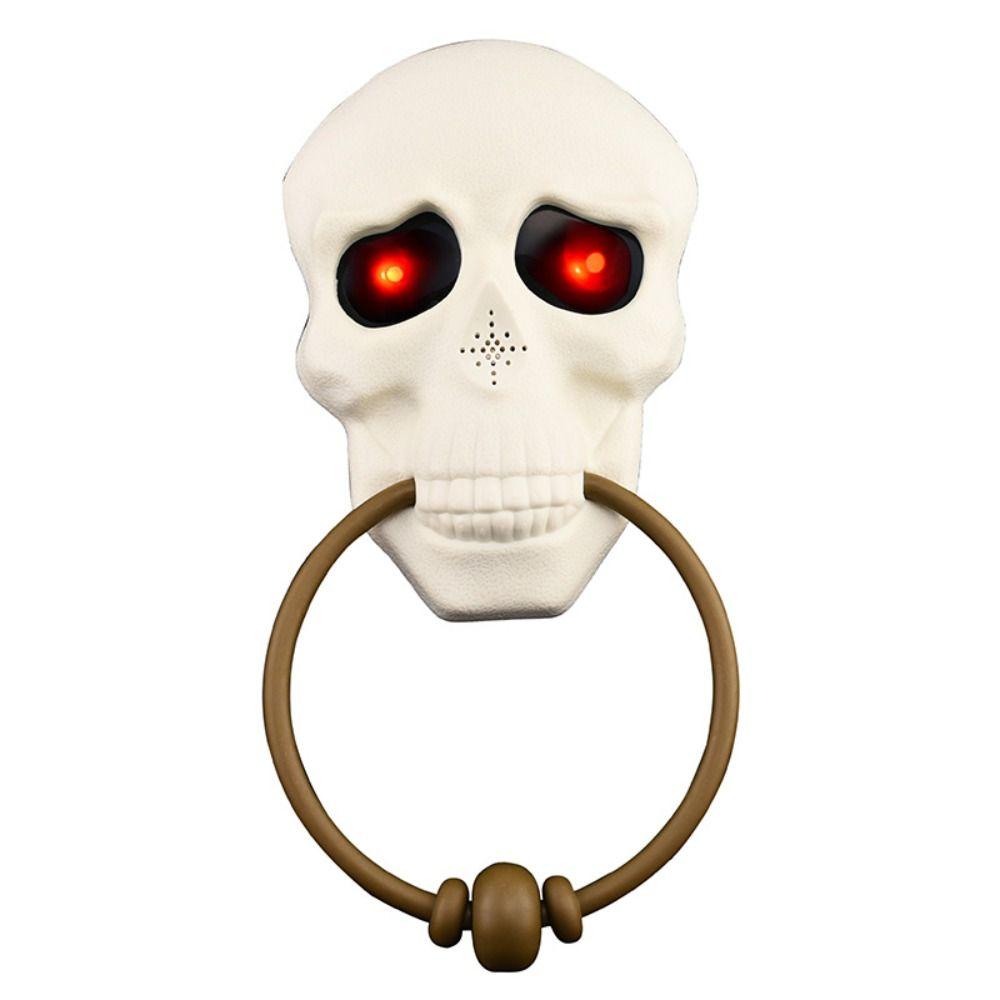 Luminous Halloween  Door Knocker With Light-up Eyes Haunted House Doorbell  Door Bell