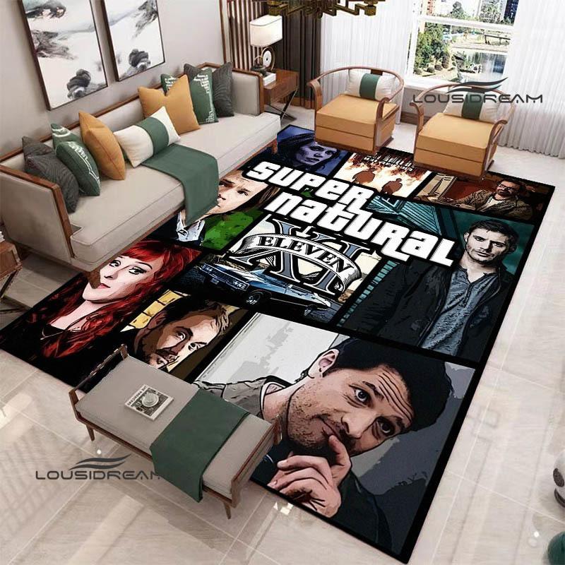 Supernatural Join the Hunt printed carpet Non-slip carpet outdoor carpets area rug bedroom decor rug for bedroom birthday gift