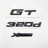 New Font GT 320d XDrive ABS Numbers Letters Emblem for BMW 3 Series E90 E46 F30 Car Trunk Logo Sticker