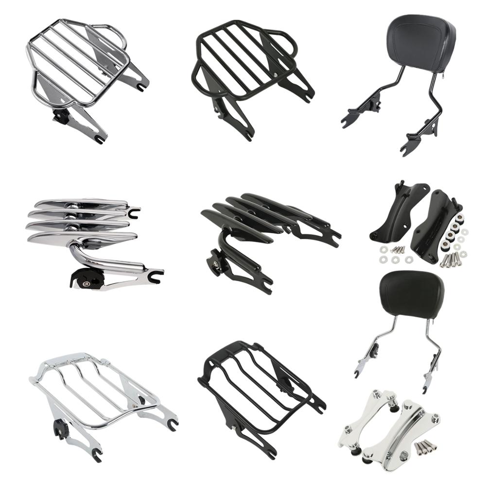 Abnehmbarer Sissy Bar Gepäckträger Docking Kit für Motorrad für Harley Touring Road King Road Glide Street Glide 2014-2024