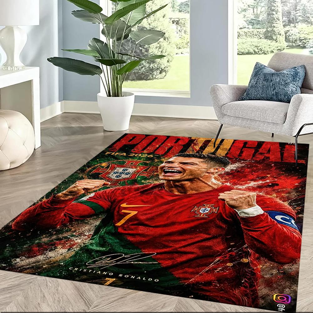 Cr7 Speed Power Legend Square Rugs Are a Great Choice for Living Rooms, Bedrooms, Home Décor, and As Gifts.