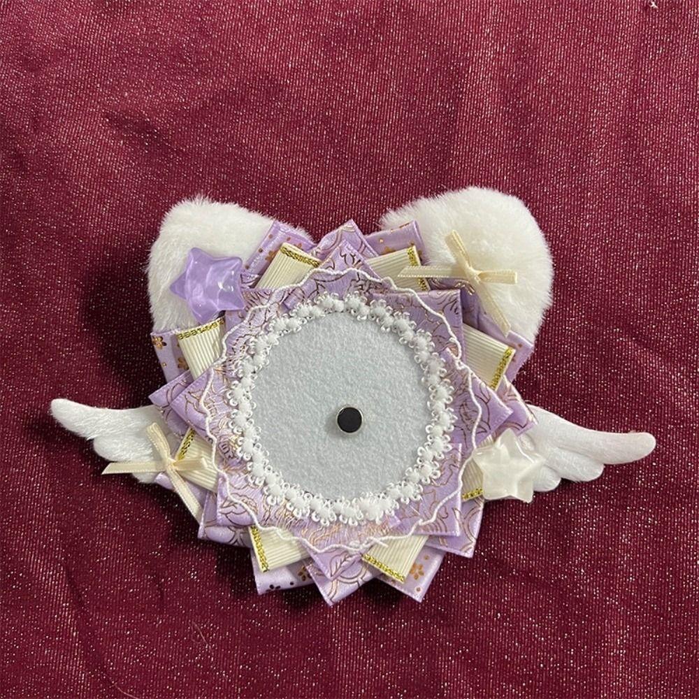 Angel Wings Badge Holder Plush Cat Ear Pins Tray Cute Itabag Decor  Anime Badge Decoration