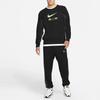 Nike Minimalist Letter Logo Print Long Sleeve Crew Neck Sweatshirt Men Tops Black DQ4206-011