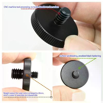 Universal Camera Conversion Screw 1/4" Male To 3/8" Dual Nuts Tripod Mount Quick Release Camera Screws Mount Adapter