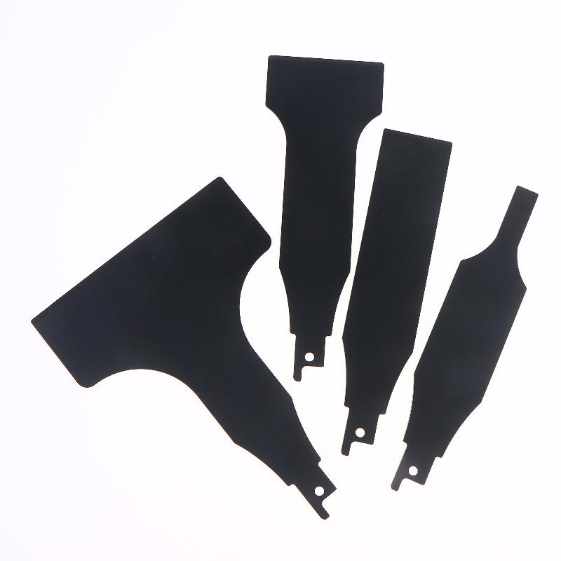 1/4Pcs Reciprocating Saw Scraper , High Carbon Steel Tile Cleaning Tool For Removing Mortar And Adhesive From Ceramic Wall