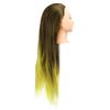 Gradient Wig Hair Mannequin Head Hairdressing Styling Training Braiding Doll Head with Hair Pin