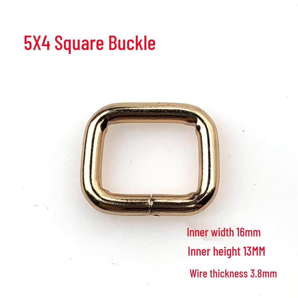 3.8MM Thick Iron Square Ring Buckle for Luggage and Webbing Adjustment