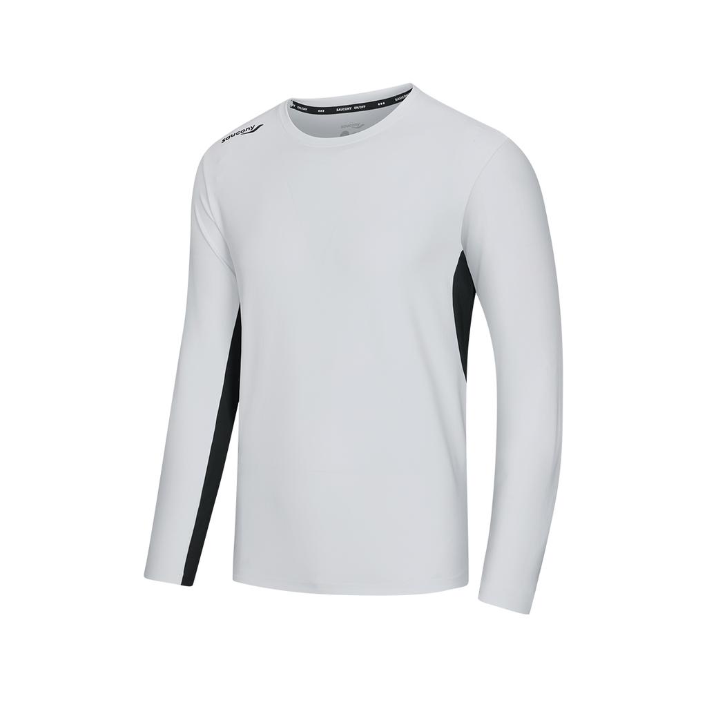 Saucony Urban Lifestyle Series Fashion Comfortable Soft Skin-Friendly Long Sleeve T-Shirt Unisex Tops SA2250LT72C-WT002