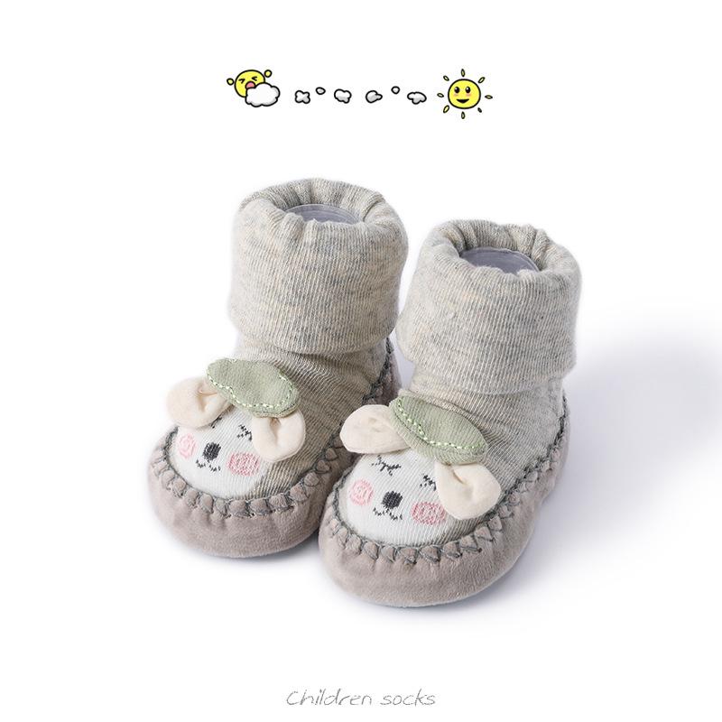 2026 Baby-Socken-Schuhe: Warm, Weiche Sohle, Rutschfest für Neugeborene 0-6 Monate & 1 Jahr - Frühling, Herbst, Winter