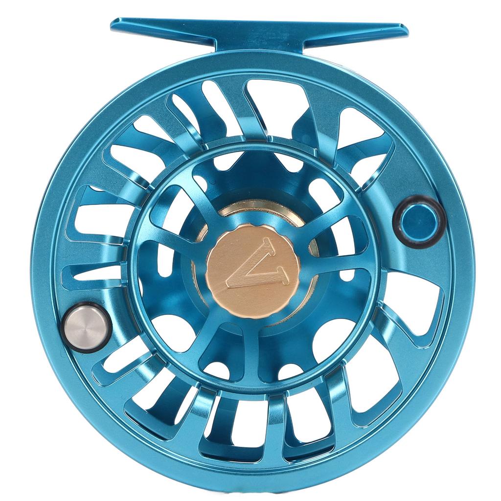 Fly Fishing Reel Blue 5 7 Drag System Part 3ATM 90mm OD Aluminium Alloy for Fishing Enthusiast Gifts