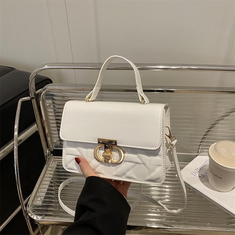 Retro handbag women's 2025 new spring fashion small square bag casual shoulder bag foreign style armpit bag