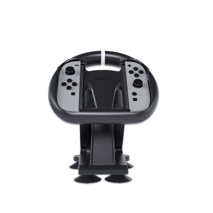 Volant Pliable - NACON - Joy-Con Switch 2 - Fixation Ventouses - Compatible Nintendo Switch - Noir