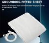 Ultimate Grounding Fitted Sheet - Reconnect with Earth While You Sleep! Anti-Inflammation, Better Sleep & More with Silver Fiber Technology