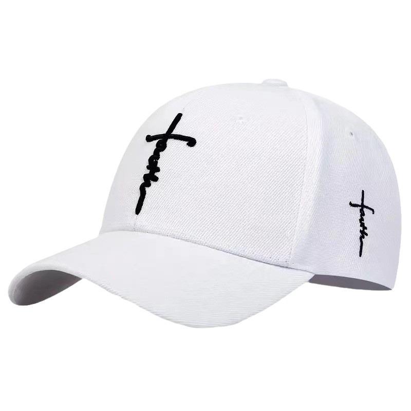 3D Embroidery Cross Duckbill Baseball Cap for Men – Ethnic Style with Sword Design