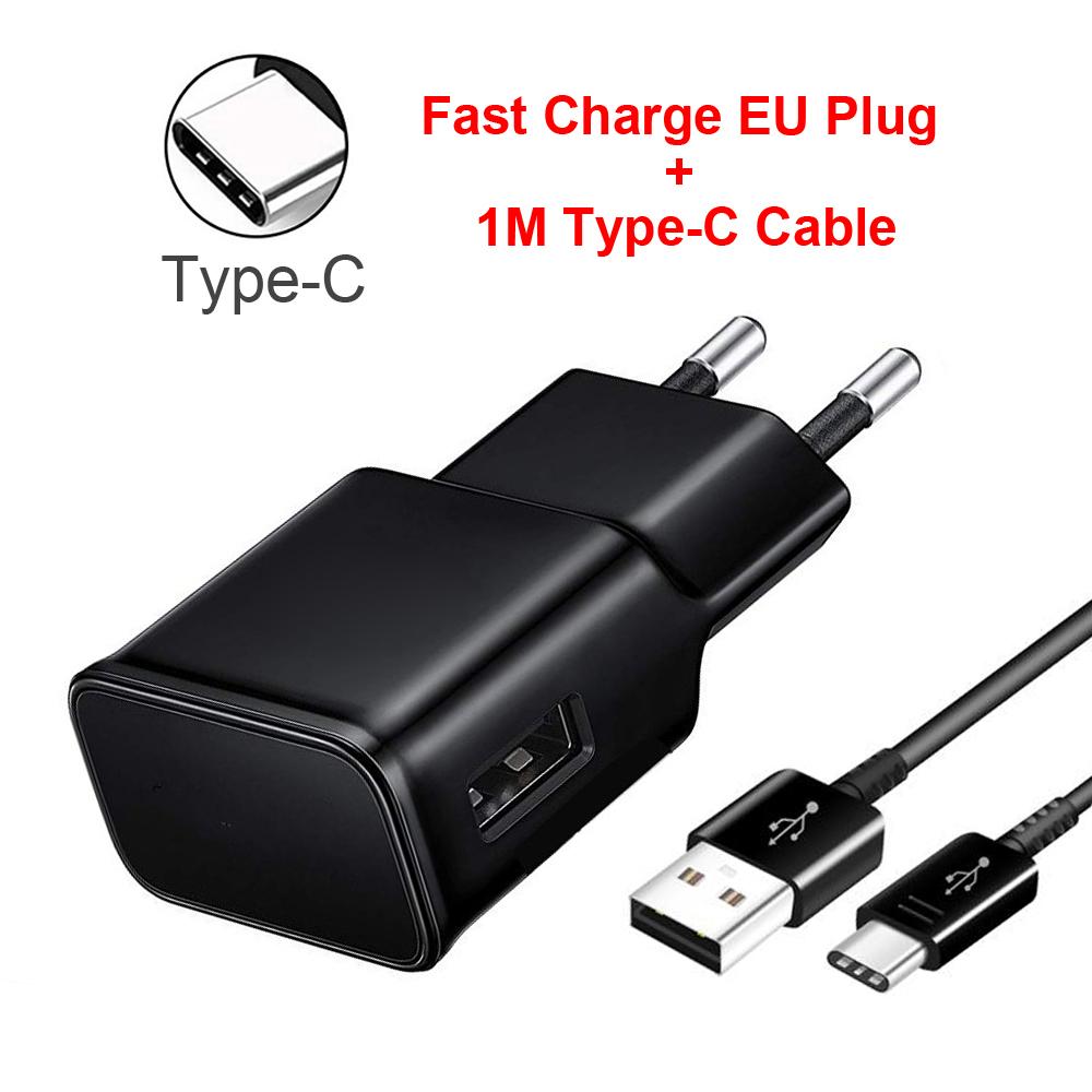 For Samsung Adaptive Fast Charger Adapter 15W AFC USB 3.0 Type C Data Cable For Galaxy S8 S9 S10 Note 8 9 10 A30 A50 A70 A90 A80