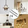Adjustable Metal Pendant Chandelier Chain with Detachable Link 6 feet Industrial Light Fixture Chain Easy to Install