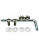 Kuroobaa Car Titanium License Plate Bolt M6 Anti-Theft Screw Number