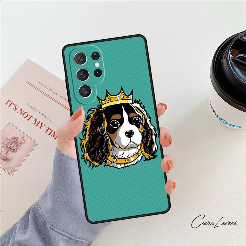 Cavalier King Charles Spaniel Phone Case For Samsung Galaxy S24 S25 S23 S22 Ultra Note 10 20 Plus S20 S21 FE Cover