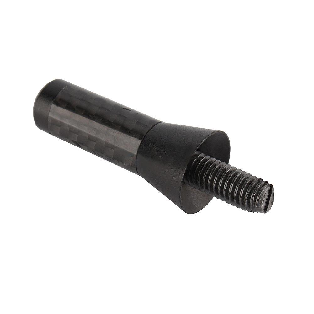 Universal Car 3.5cm Carbon Fiber Screw Aluminum Car Short Stubby Mast Antenna A+