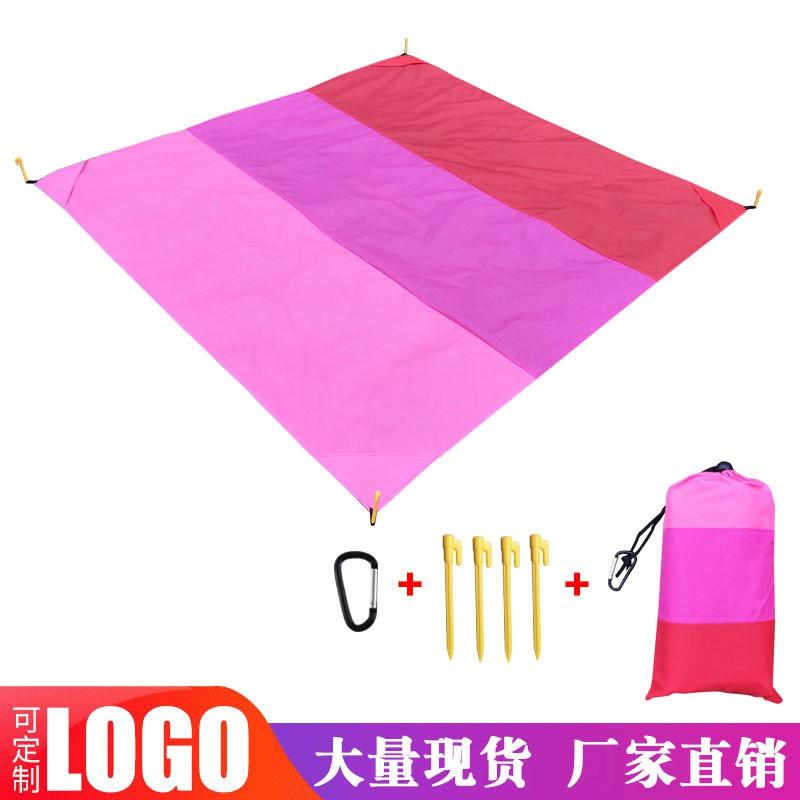 Waterproof Foldable Picnic Blanket Camping Beach Outdoor Use 210x200cm With Sandbags 2-4 Person
