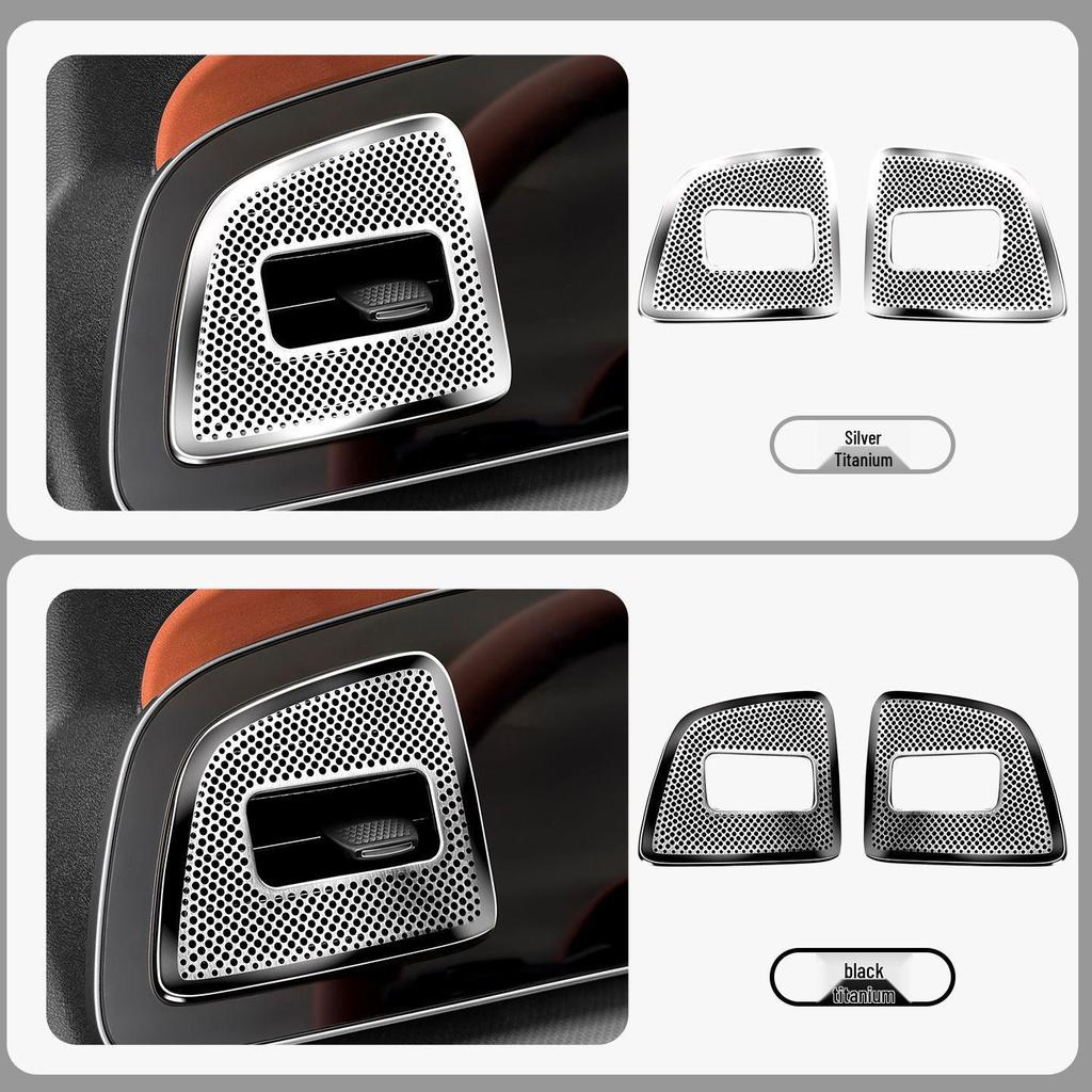 Stainless Steel Dust Cover for BYD Sea Lion 07EV Console Air Vent