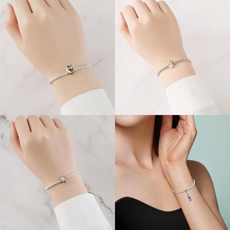 Cute Charms Copper Originales Animals Beads Pendant Fit Bracelet Necklace Accessories Bead Jewelry Making Fine Jewelry Gift