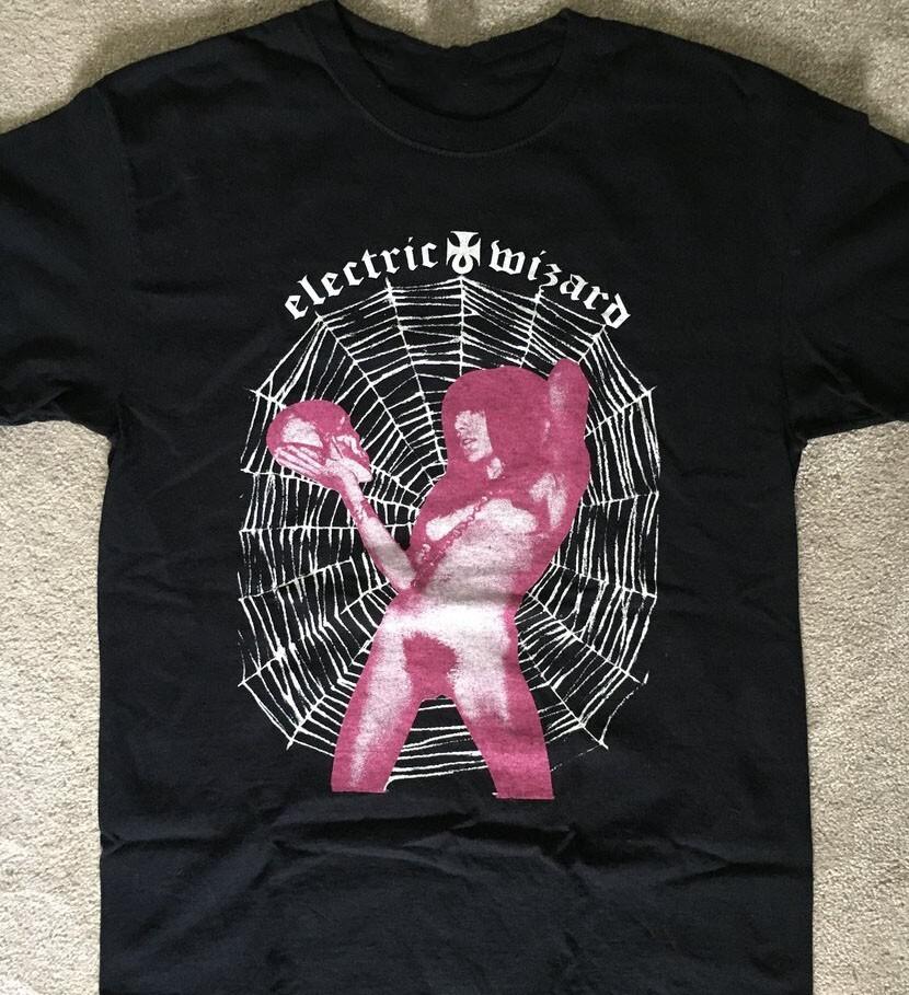 

Мужская черная унисекс футболка с принтом группы Electric Wizard, все размеры от S до 5XL S