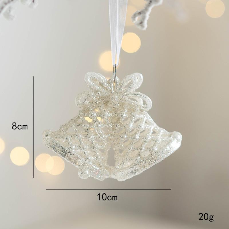 12x11CM 1 Stück Weihnachtsbaum Anhänger Weihnachtsdekoration Glitzer Stern Elch Engel Weihnachtsgeschenk für Heimparty 2025 Neues Jahr Navidad