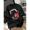 Men's Black Y2K Rock Style T-shirt Y2K T-shirt Men's Summer New Casual Unisex T-shirt