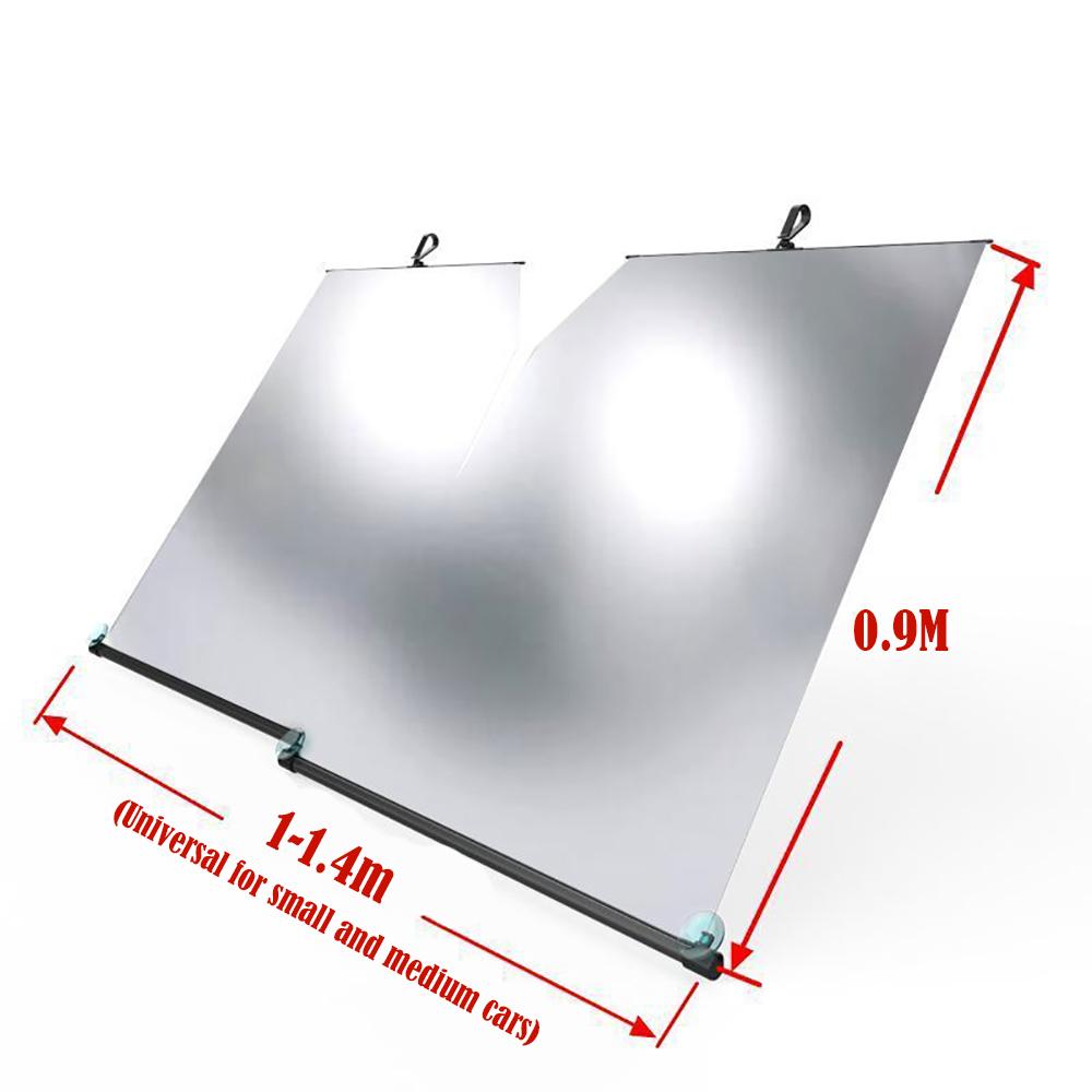 Car Sun Shade Sunshade Curtain Auto Front Window Sunshade Covers Auto Retractable Sunscreen Heat Insulation Block Hidden