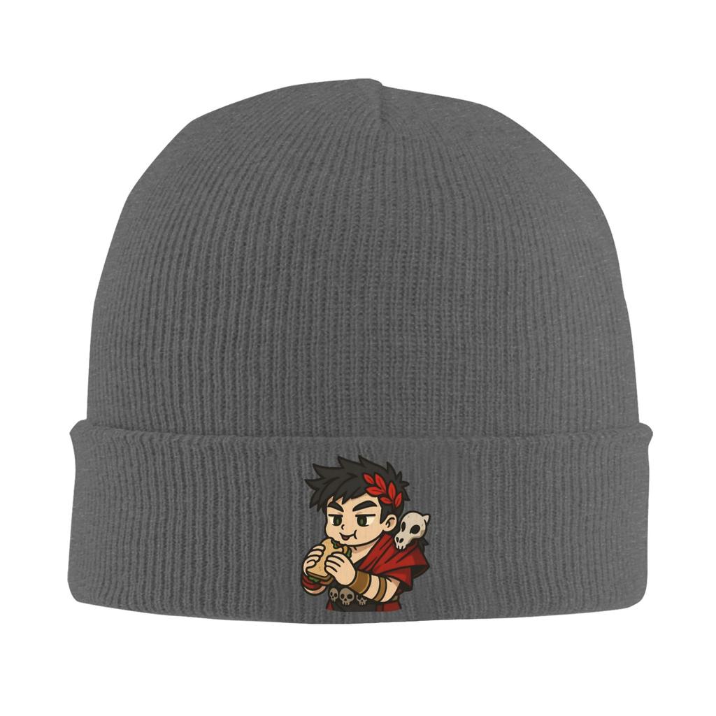 Hades Game Zagreus Eating Sandwich Knit Hat  Beanie Hats Outdoor Sport Warm Soft Unisex Adult Bonnet Hats Autumn Caps