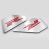 WOOGA Stainless Steel Frame Filler Side Cover Trim Type R Emblem For Honda CBR 650R CB650R 2019-2025 (Red)