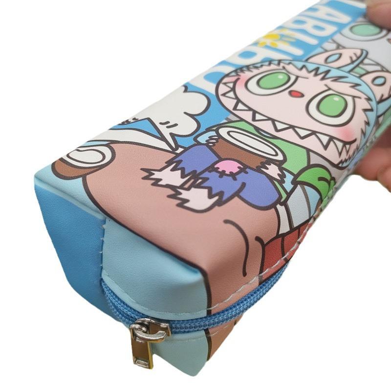 Youzhi Sifang Large Capacity Pencil Bag High Value Single Layer Cartoon Stationery Bag Student Learning Storage Bag pu
