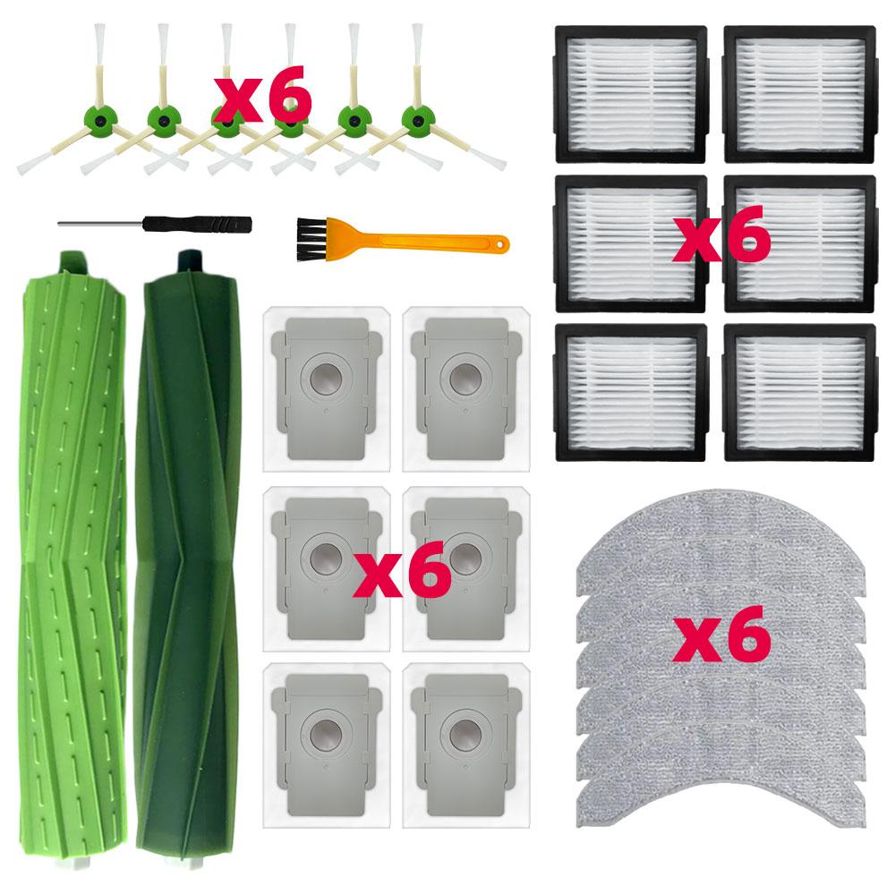 Fit for iRobot Combo J7+ / J9+ / 10 Max Vacumm Replacement Kits Main Side Brush Hepa Filter Mop Cloth Dust Bag Accessories Parts