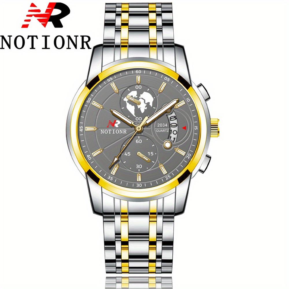 Men'S Stainless Steel Watch Casual Fashion Men'S Quartz Watch