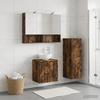 Bathroom Furniture Set 4 pcs Smoked Oak