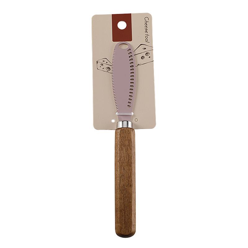 Käse- & Steakmesser-Set mit Griff aus Akazienholz und Antihaft-Edelstahlklinge