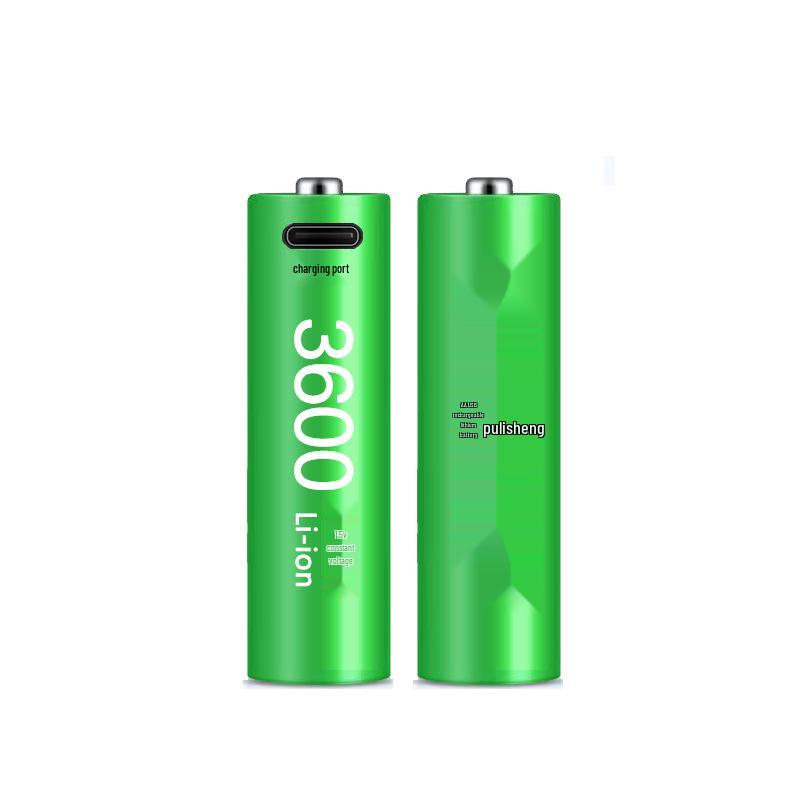 USB Rechargeable Lithium Battery Pack: No. 5 & No. 7, High-Capacity, 1.5V Constant Voltage for Microphones, Door Locks, & Toys