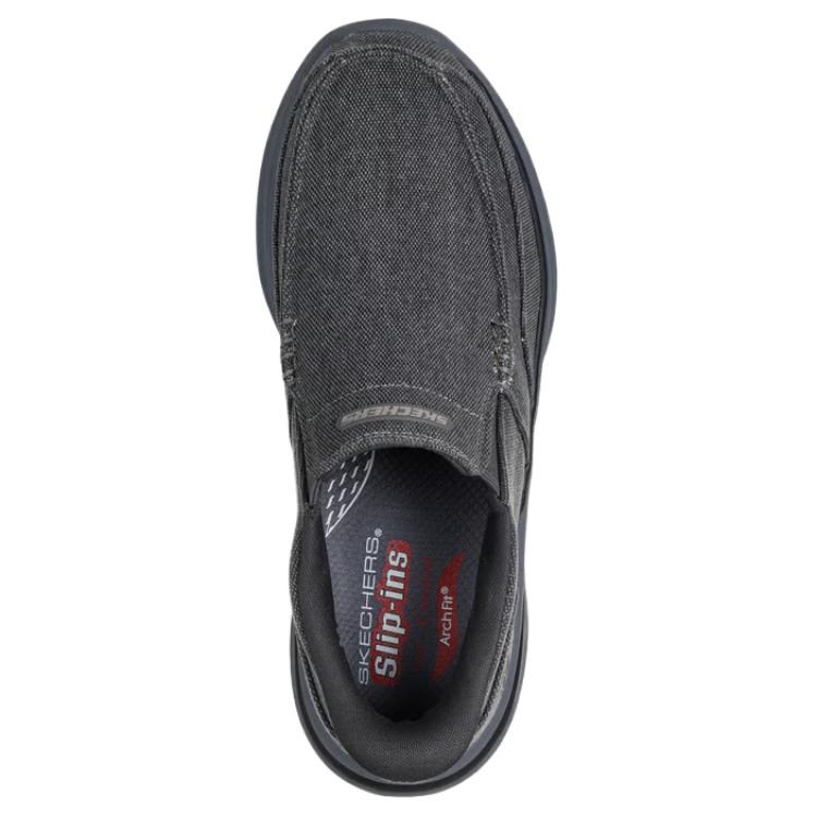 Skechers Arch Fit Versatile Comfortable Trendy Mid-Top Casual Shoes Men Shoes Gray 205490-CHAR