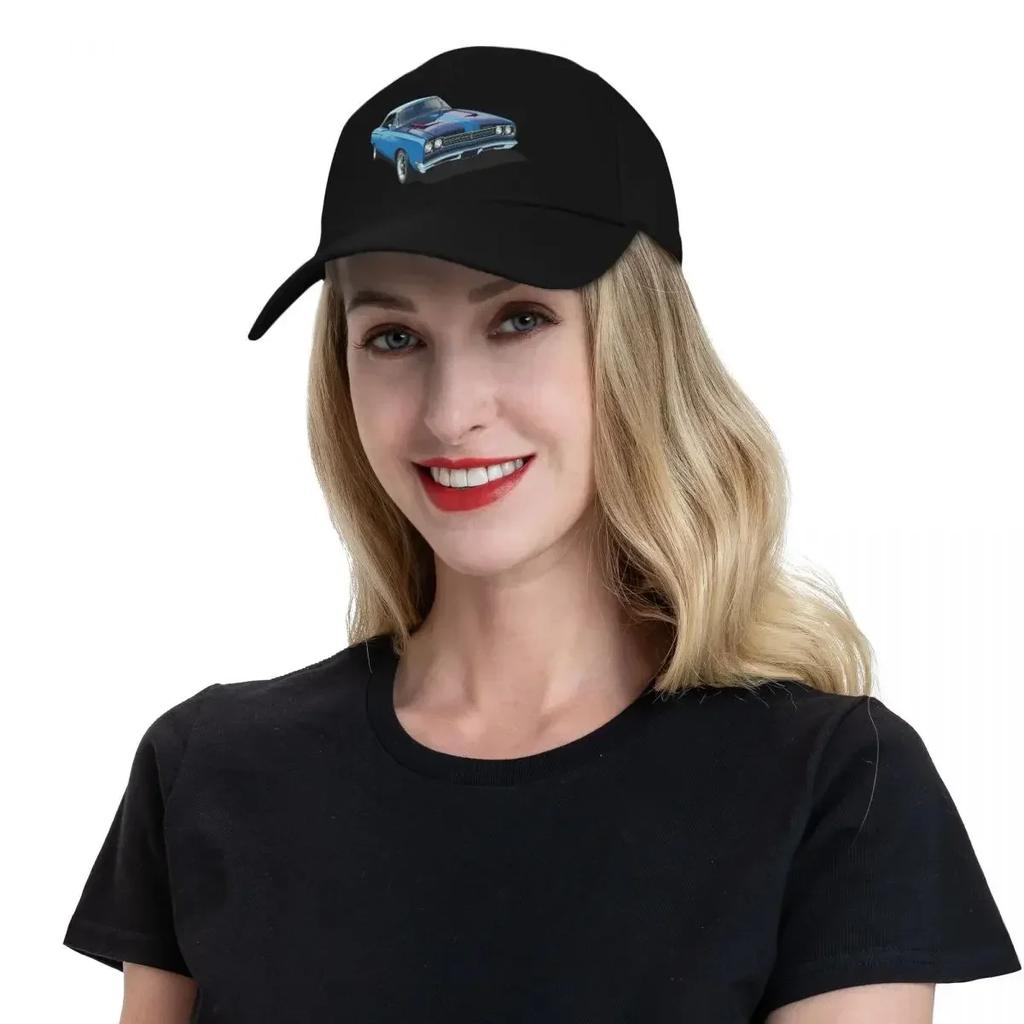 1969 Plymouth Roadrunner in blue Baseball Cap dad hat fishing caps man Luxury Hat Golf Women Men's
