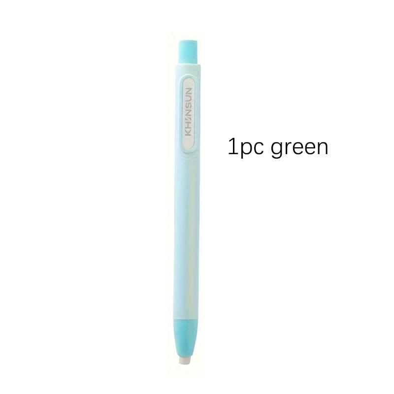 Creative Pen Shape Press Type Pencil Eraser Replaceable Core Sketching Painting Writing Erase Supplies Japanese Stationery